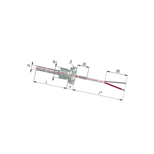 ДТПК(ХА)054-00.60/1,5м L=60мм d=6мм М16х1,5мм  lкаб=1,5м УТ000009641