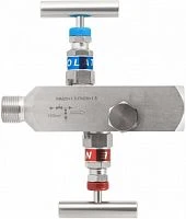 Клапан игольчатый 2-х вентильный SS-2R М20х1,5-М20х1,5(внутр-наруж), 40МПа, нерж.сталь РОСМА УТ000019269