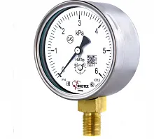 НМПф 6кПа.М12х1,5 кл.2,5 Напоромер, корпус Ф63мм, IP40 УТ000018520